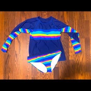 BRAND NEW padded rash guard w/bottom plus